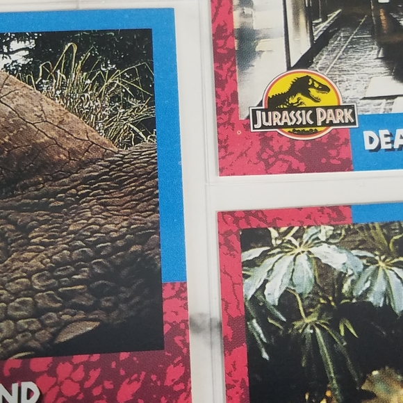 Vintage JP Topps Trading Cards Lot of 10 Jurassic Park Movie Cards Lot #2 - Picture 4 of 12